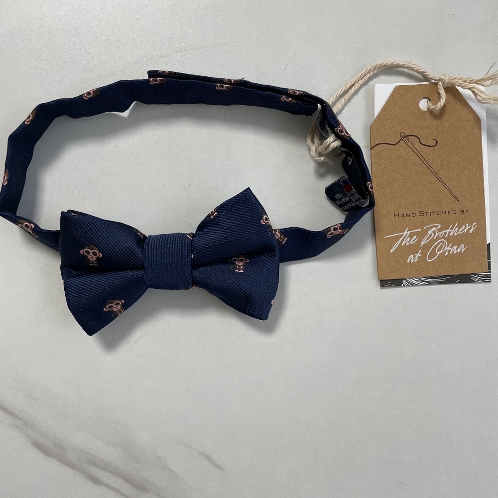 NWT Kids Bowtie Monkey Graphic